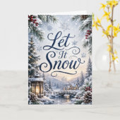 Laat het Sneeuwen Kaart (Gele Bloem)