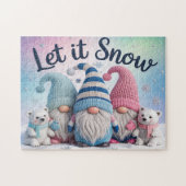 Laat het Sneeuwen Kabouter Puzzel (Horizontaal)