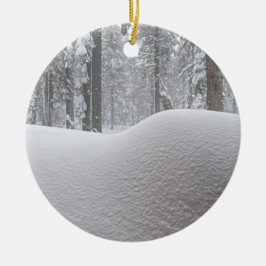 Laat het sneeuwen! keramisch ornament (Voorkant)