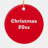 Laat het sneeuwen! keramisch ornament (Achterkant)