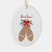 Laat het sneeuwen keramisch ornament (Rechts)