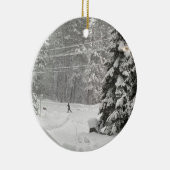 Laat het sneeuwen! Keramisch siermiddel Ornament (Rechts)