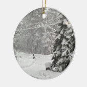 Laat het sneeuwen! Keramisch siermiddel Ornament (Links)