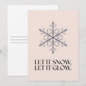 Laat het sneeuwen - Kerst Kaart (Voorkant / Achterkant)