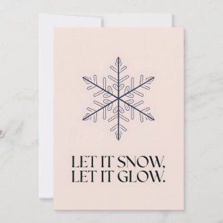 Laat het sneeuwen - Kerst Kaart