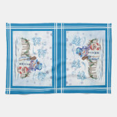 Laat het Sneeuwen | Kerst Keukenhanddoek (Horizontaal)
