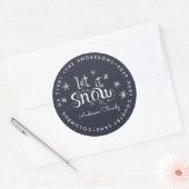 Laat het Sneeuwen | Kerst Retouradres Labels (Envelop)