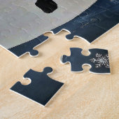 Laat het Sneeuwen Kerst Sneeuwman Puzzel (Zijkant)