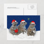 Laat het Sneeuwen Kerstkaart Feestdagenkaart (Voorkant / Achterkant)