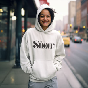 Laat het sneeuwen, Kerstman Vrolijk Kerstfeest Hoodie