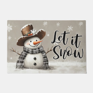 Laat het Sneeuwen Kerstmat – Feestelijke Welkom Ma Deurmat