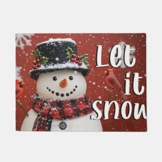 Laat het Sneeuwen Kerstmat – Festieve Welkom Mat