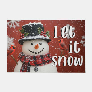 Laat het Sneeuwen Kerstmat – Festieve Welkom Mat