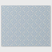 Laat het Sneeuwen Kerstmis Inpakpapier - Blauw (Vlak)