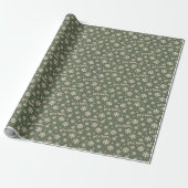 Laat het Sneeuwen Kerstmis Inpakpapier - Groen (Uitgerold)