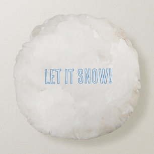 Laat het sneeuwen! Kerstmis Rond Kussen