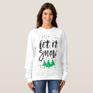Laat het Sneeuwen Kerstsweater voor Vrouwen Trui