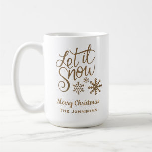 Laat het Sneeuwen Kerstvakantie Koffiemok
