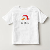 Laat het sneeuwen kinder shirts (Voorkant)