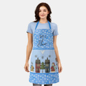 Laat het sneeuwen, klap het Schort van Snowmen op  (Gedragen)