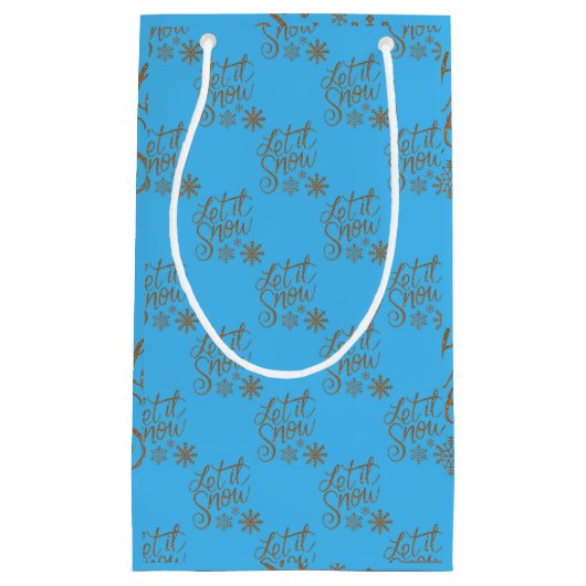 "Laat het sneeuwen" Klein Cadeauzakje (Voorkant)