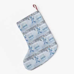 Laat het sneeuwen kleine kerstsok