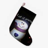 Laat het sneeuwen kleine kerstsok (Voorkant (Hangend))