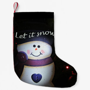 Laat het sneeuwen kleine kerstsok