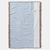 Laat het sneeuwen kleine winterboom ijs blauwe pol deken (Voorkant Verticaal)