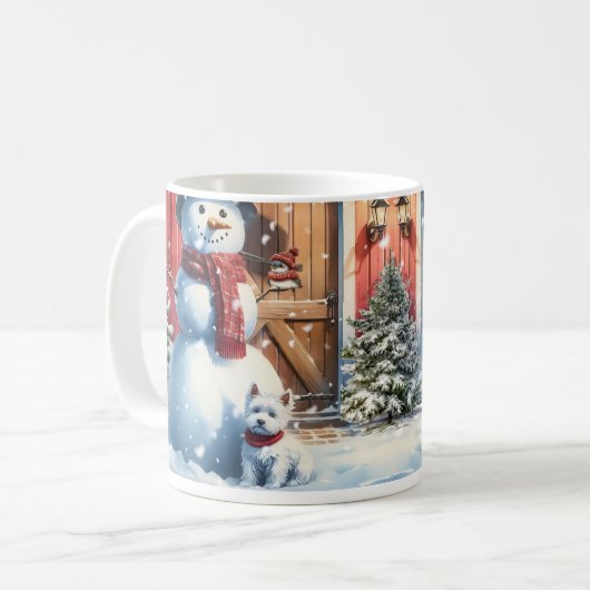 Laat het sneeuwen koffiemok (Voorkant links)