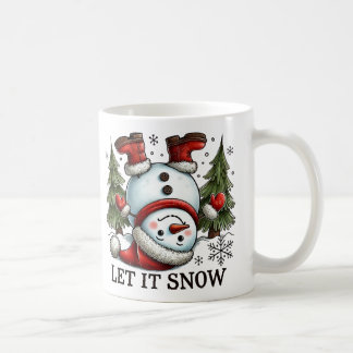 Laat het sneeuwen koffiemok