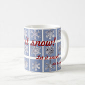Laat het sneeuwen! koffiemok (Voorkant rechts)