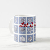 Laat het sneeuwen! koffiemok (Voorkant links)