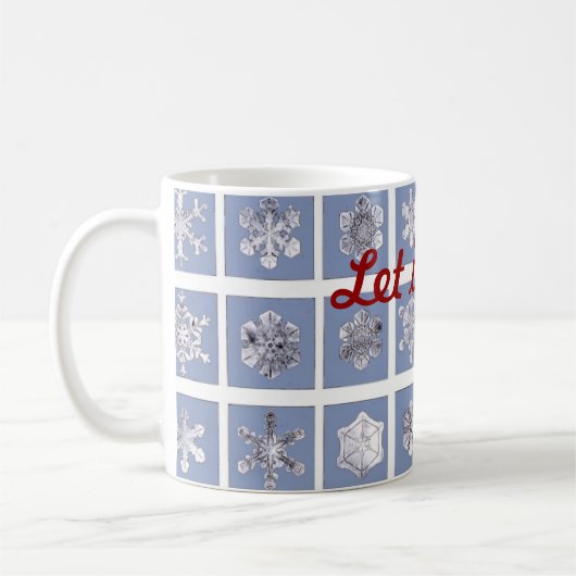 Laat het sneeuwen! koffiemok (Links)