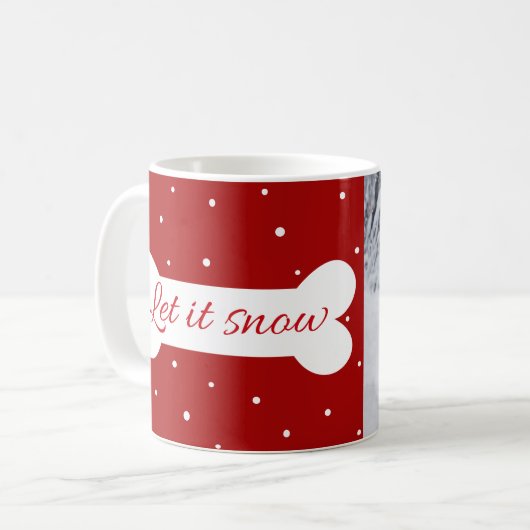 Laat het sneeuwen koffiemok (Voorkant links)