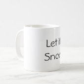 Laat het sneeuwen koffiemok (Voorkant links)