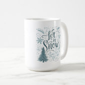 Laat het sneeuwen koffiemok (Voorkant rechts)