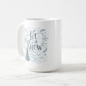 Laat het sneeuwen koffiemok (Voorkant links)