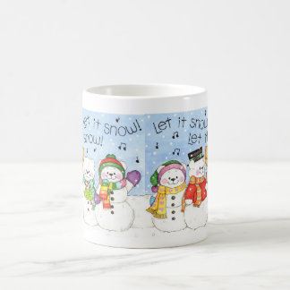 Laat het sneeuwen koffiemok