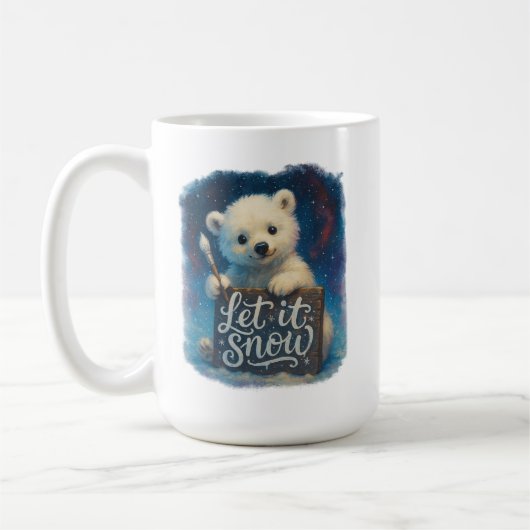 Laat het Sneeuwen Koffiemok (Links)