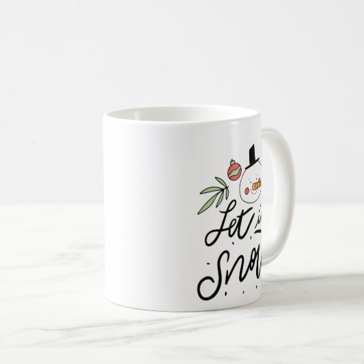 Laat het sneeuwen koffiemok (Voorkant rechts)