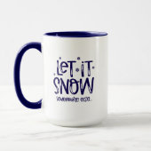 Laat het Sneeuwen Koffiemok Mok (Links)