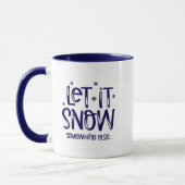 Laat het Sneeuwen Koffiemok Mok (Links)