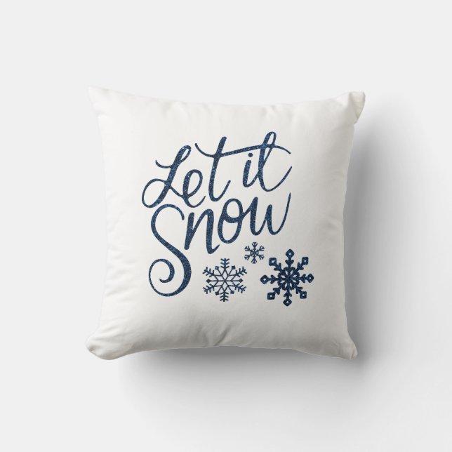 Laat het Sneeuwen Kussen (Voorkant)