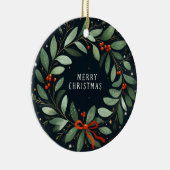 Laat het sneeuwen, laat het gaan kerstversiering keramisch ornament (Rechts)