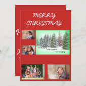 Laat het sneeuwen! Laat het sneeuwen! Feestdagenkaart (Voorkant / Achterkant)