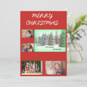 Laat het sneeuwen! Laat het sneeuwen! Feestdagenkaart (Staand voorkant)