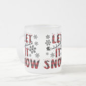 Laat het sneeuwen, laat het sneeuwen, laat het Mok (Voorkant links)