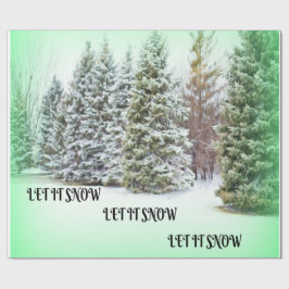 Laat het sneeuwen! Laat het sneeuwen! Laat het sne Cadeaupapier