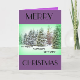 Laat het sneeuwen! Laat het sneeuwen! Laat het sne Feestdagen Kaart